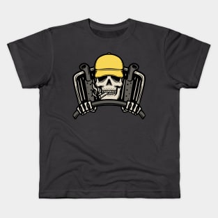 Skull Truck Driver Kids T-Shirt